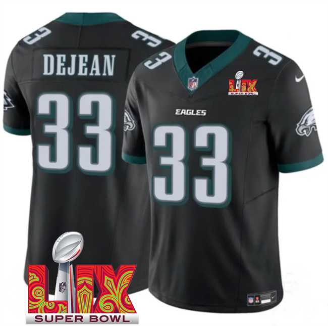 Men & Women & Youth Philadelphia Eagles #33 Cooper DeJean Black 2025 Super Bowl LIX Patch New F.U.S.E. Vapor Untouchable Limited Stitched Jersey,We sell and wholesale Men & Women & Youth Philadelphia Eagles #33 Cooper DeJean Black 2025 Super Bowl LIX Patch New F.U.S.E. Vapor Untouchable Limited Stitched Jersey on line form chian!